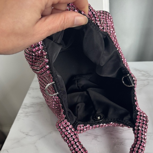 Pink Rhinestone Women's Bag - Picture 4 of 11